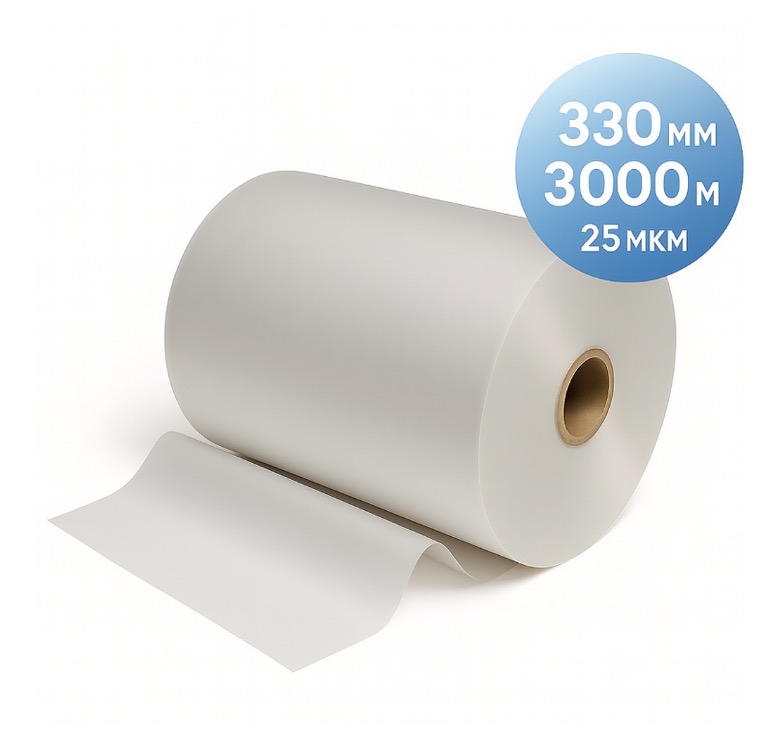 Плівка рулонна TOSHEN, 330 мм, 3000 м, 25 мкм, матова (000015452)